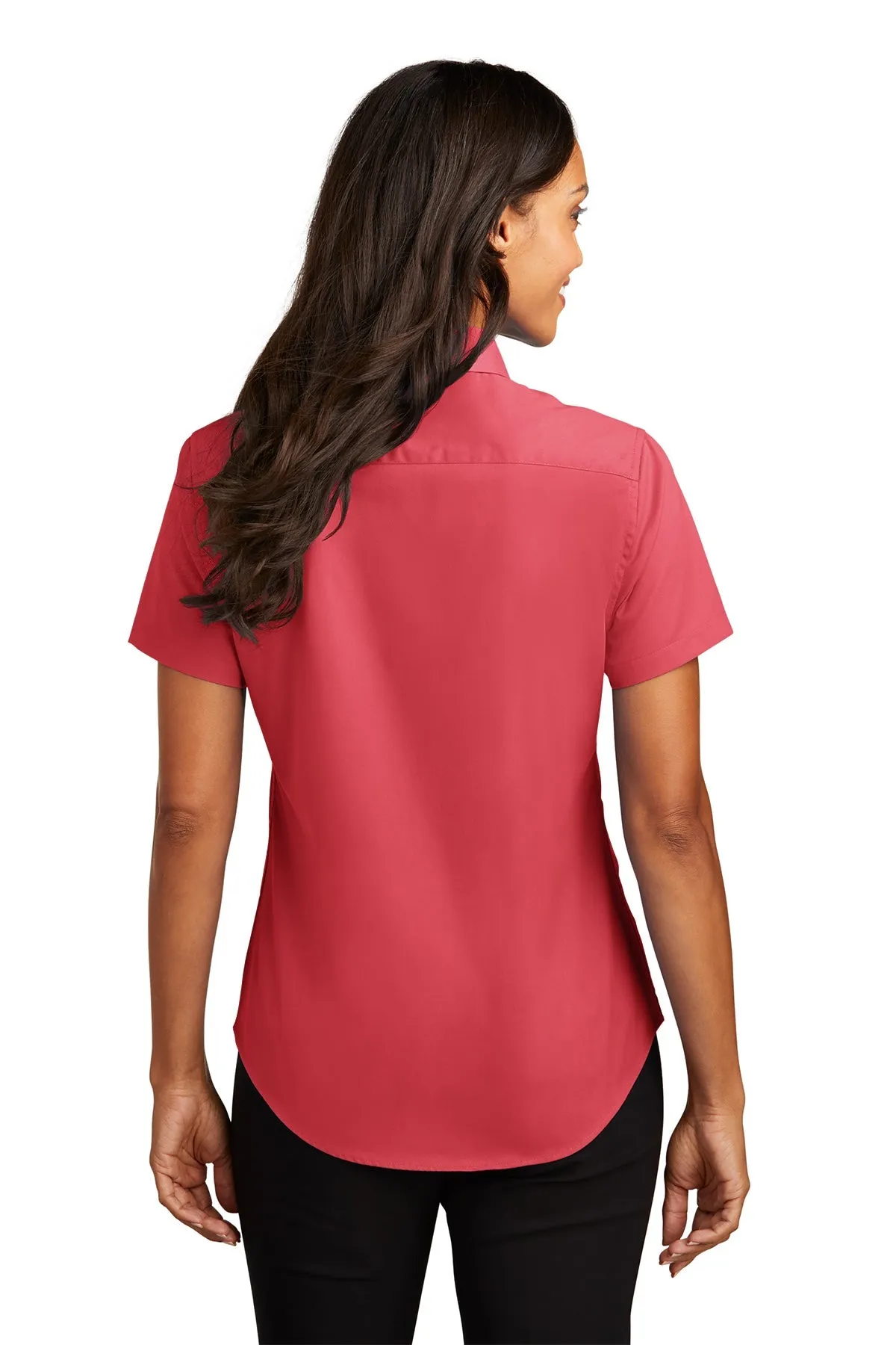 Port Authority Ladies Short Sleeve Easy Care Custom Shirts, Hibiscus