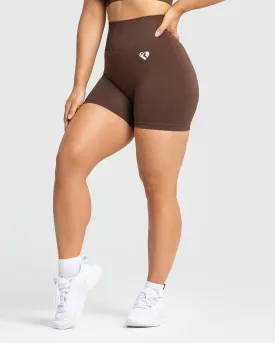 Power Seamless Shorts | Walnut Brown