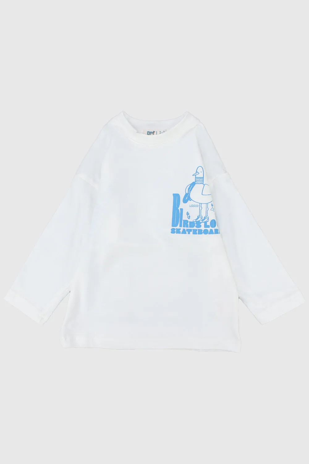 Skating Bird Long-Sleeved T-Shirt