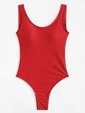 Square Neck One-Piece Swimwear