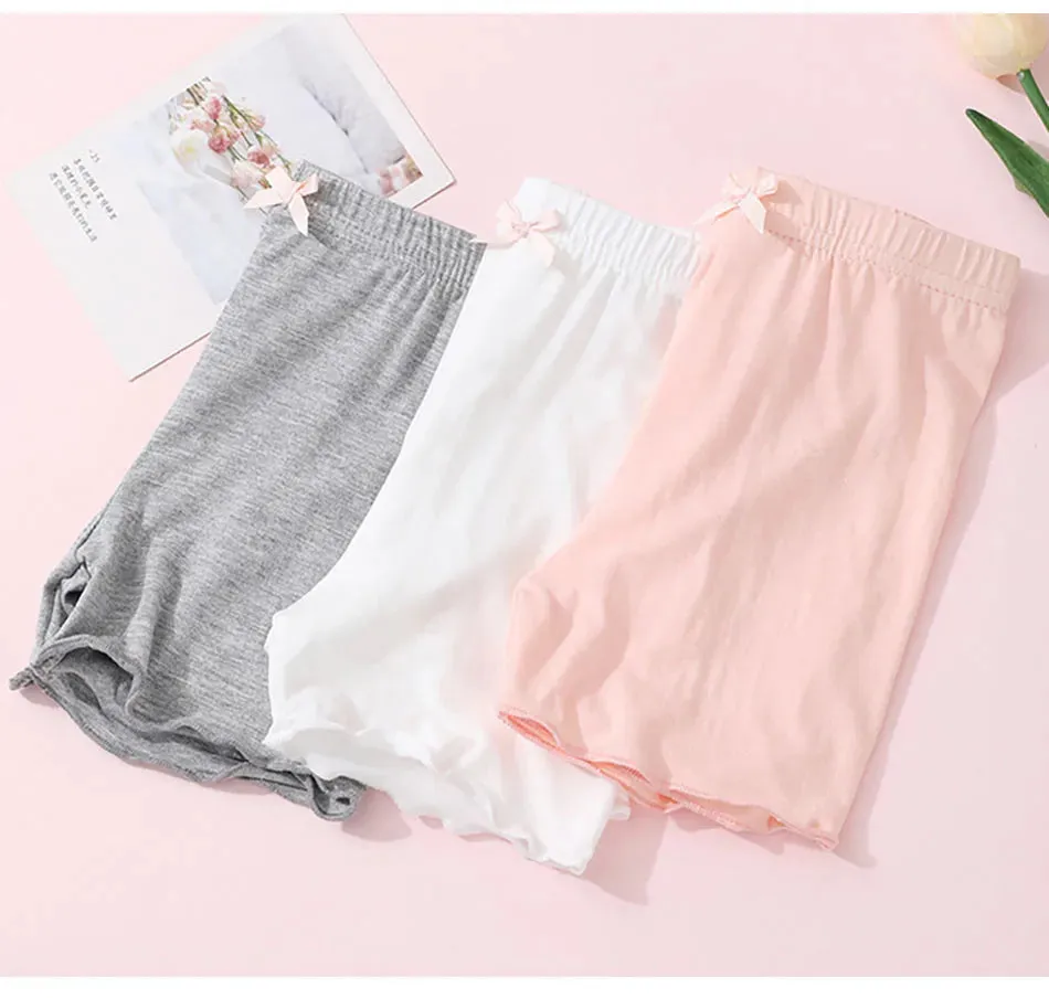 Summer Clothes Girls Modal Briefs Lightweight Anti-See-Through Panties Children Safety Shorts School Kids Comfortable Underwear