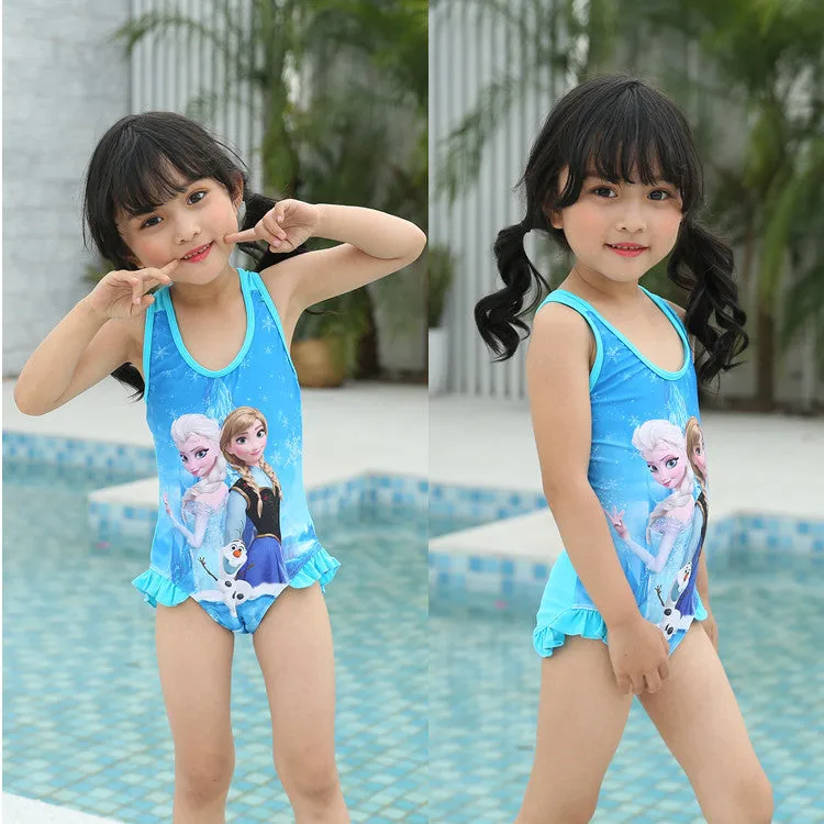 Swimsuit  Frozen    children's one-piece  girls Swimwear