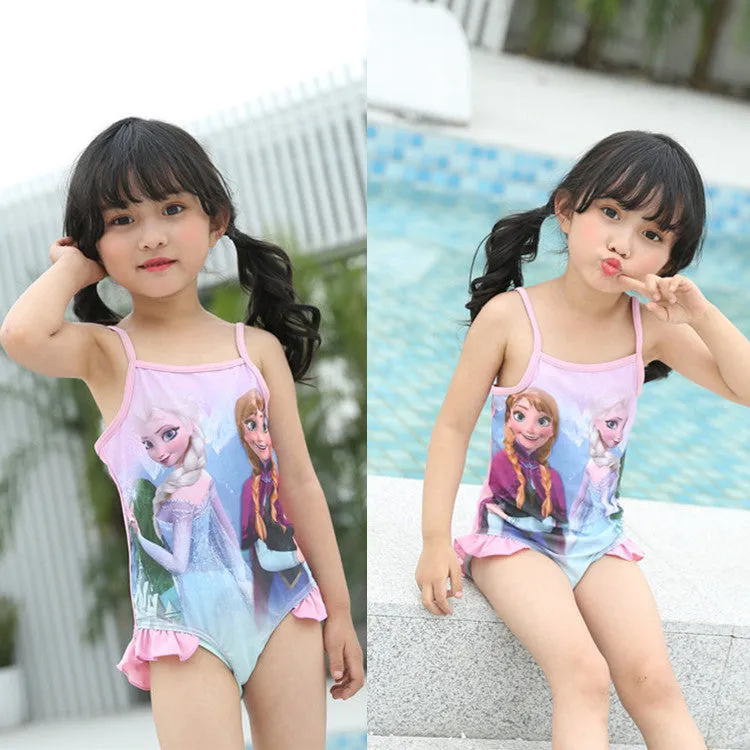 Swimsuit  Frozen    children's one-piece  girls Swimwear