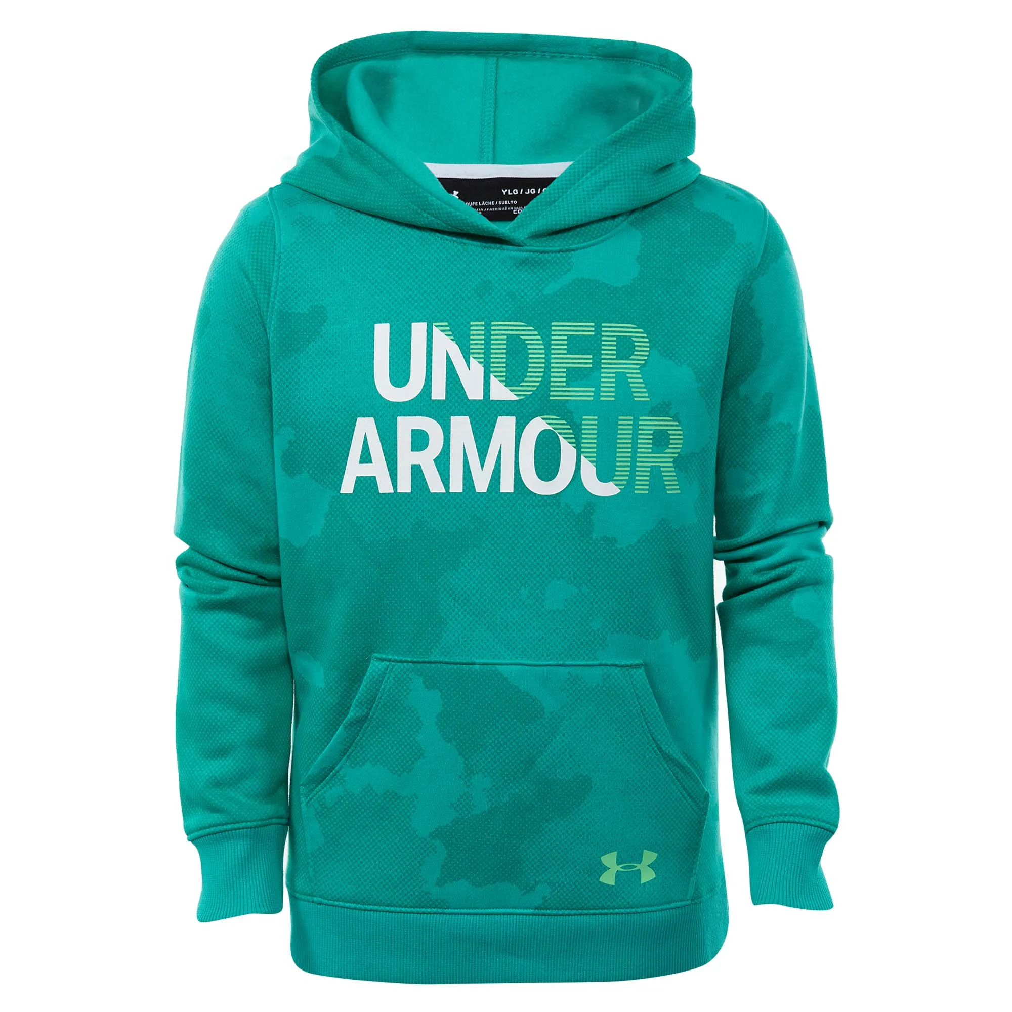 Underarmour Rival Fleece Wordmark Hoodie Big Kids Style : 1317839-349