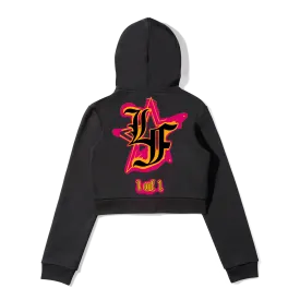 Women's Cropped Zip Hoodie