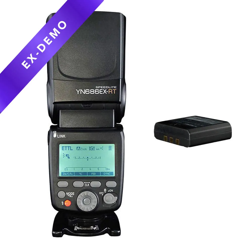 Yongnuo YN686EX-RT Wireless TTL HSS Speedlite Flash for Canon with Li-ion Battery (DEMO STOCK)